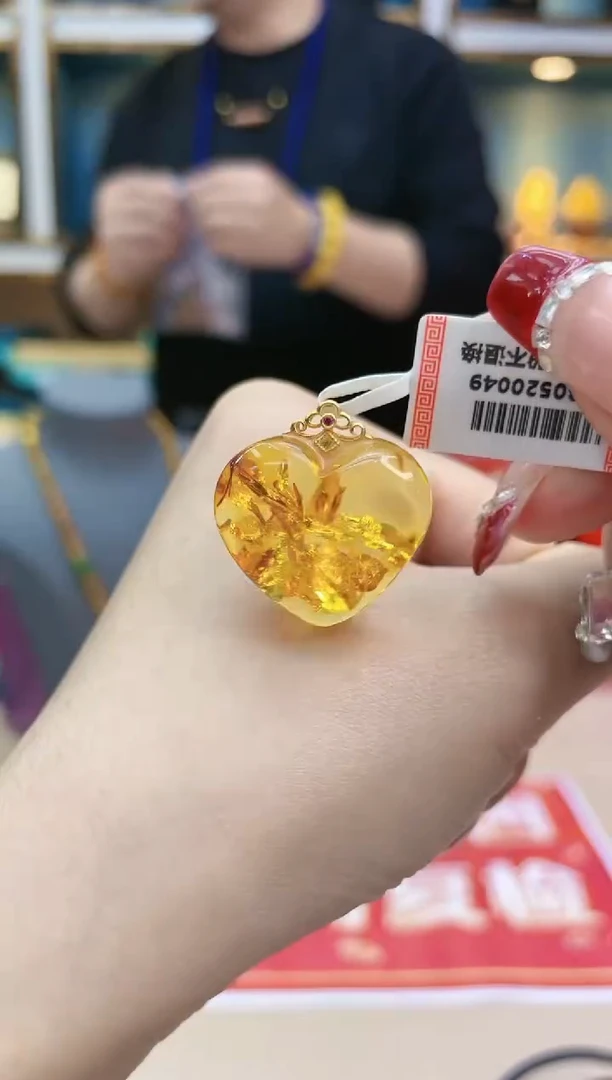 【闪购商品】琥珀裸石18K金镶嵌@@ZY30520049