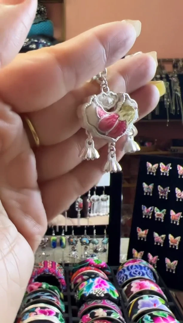 织绣艺枝独绣老绣饰品6