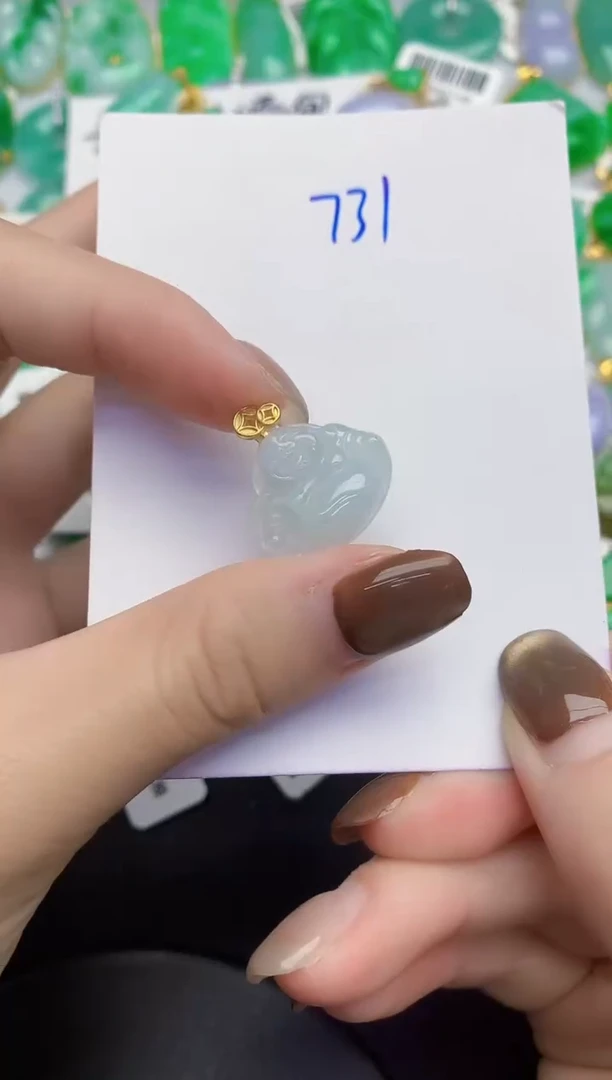 颈饰未镶嵌翡翠缅甸天然翡翠A货