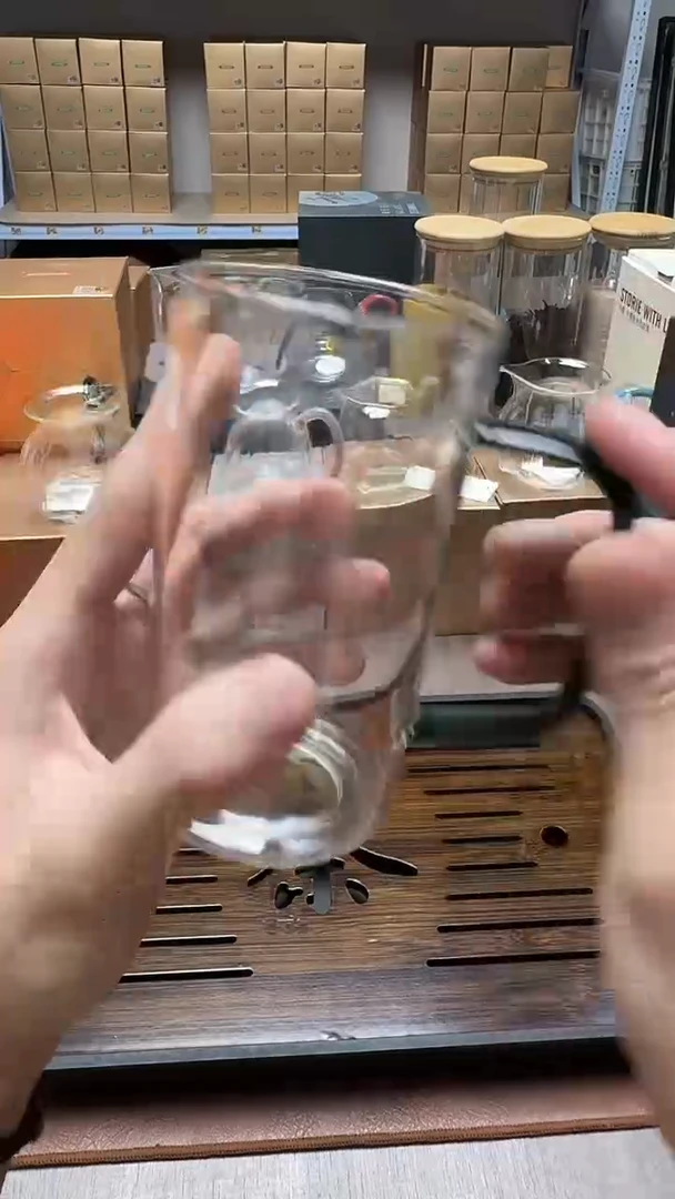手工艺品玻璃风谜清雅杯墨绿色