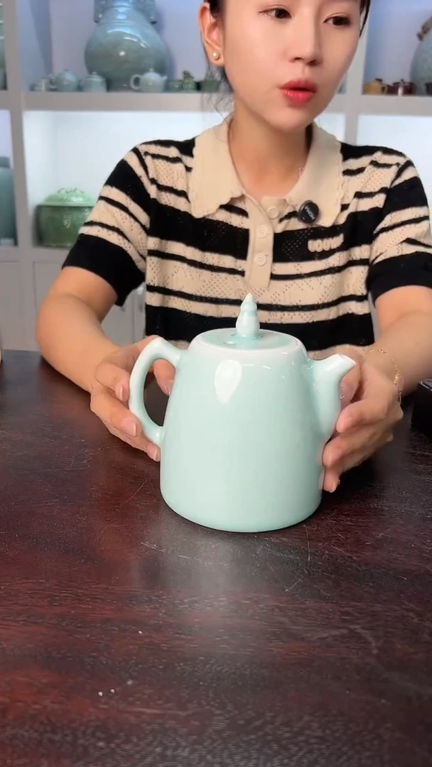 龙泉云间青瓷小米茶器