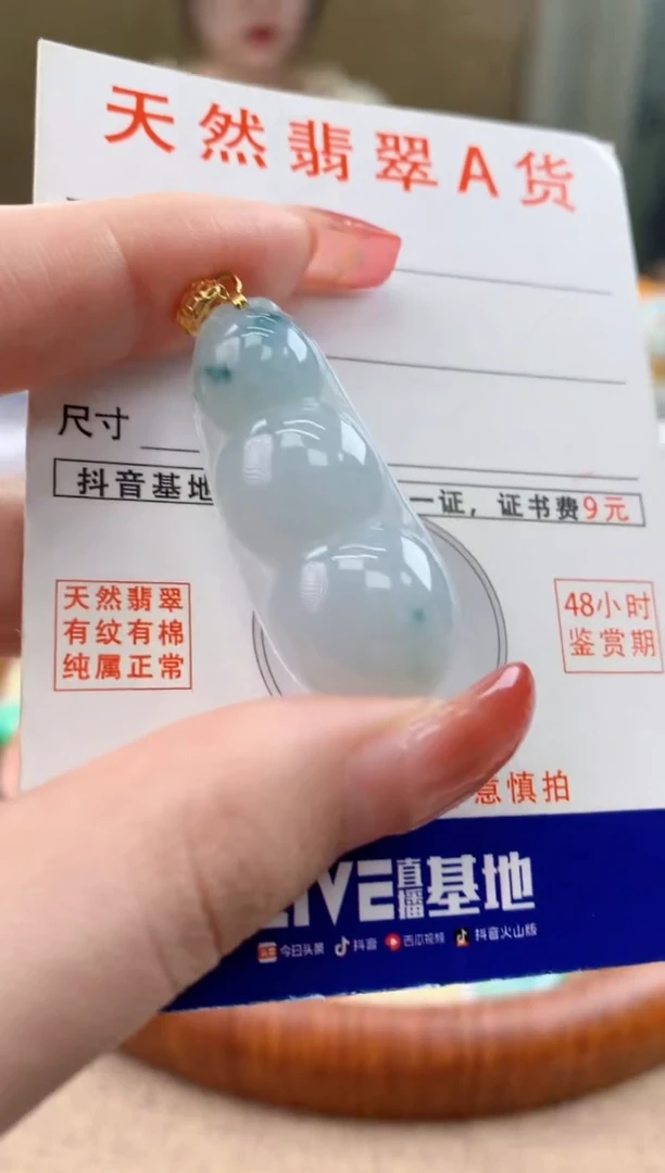 颈饰未镶嵌翡翠天然A货翡翠挂件