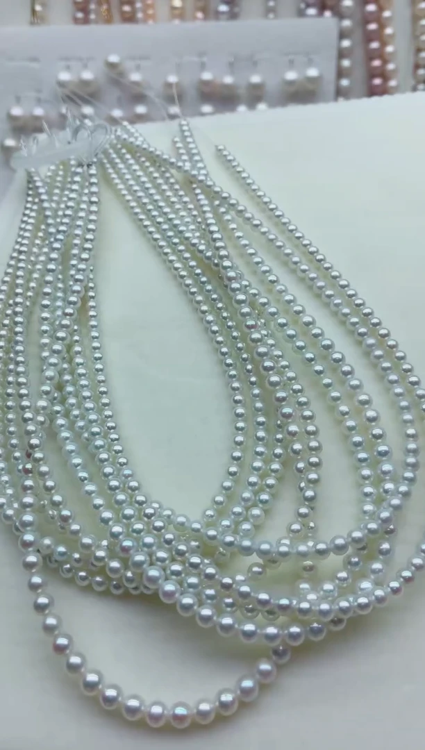 淡水珍珠合金项链多样性发其一，非无暇