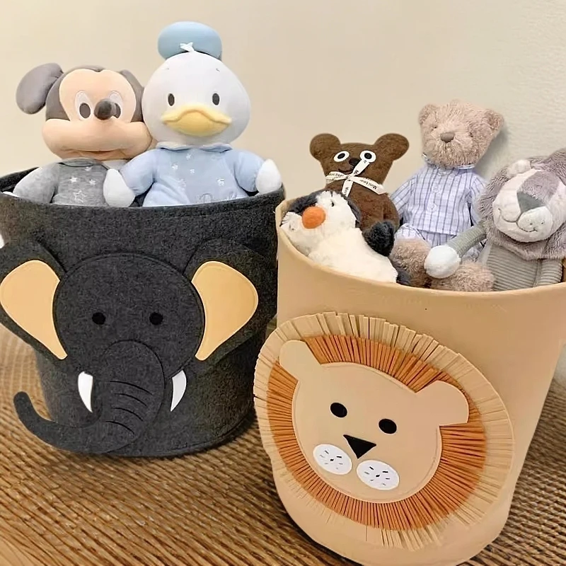 （拍一发二）卡通储物桶居家大号收纳桶收纳脏衣篮大号收纳桶衣袜