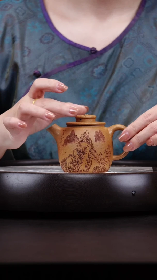 茶壶紫砂悦茗壶紫砂壶              25 黄金段