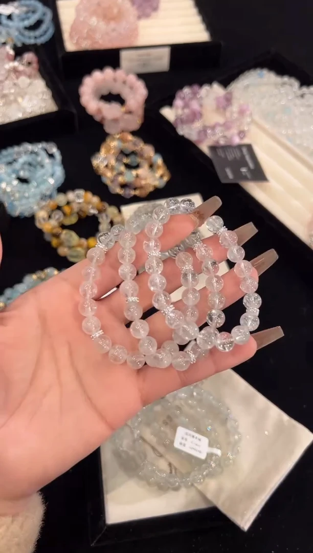 【闪购商品】水晶手链合金绿阿赛手链x1464