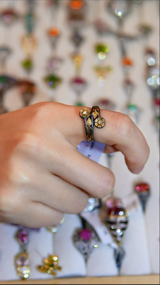 银S925镶嵌戒指/指环天然钻石戒指