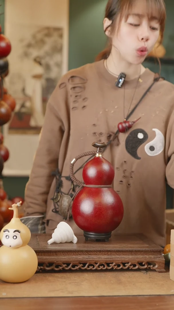 【闪购商品】115号精品天然大漆工艺防渗内胆酒葫芦~