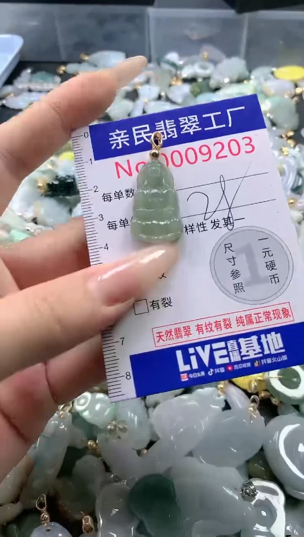 【闪购商品】翡翠吊坠(不含链)未镶嵌9203