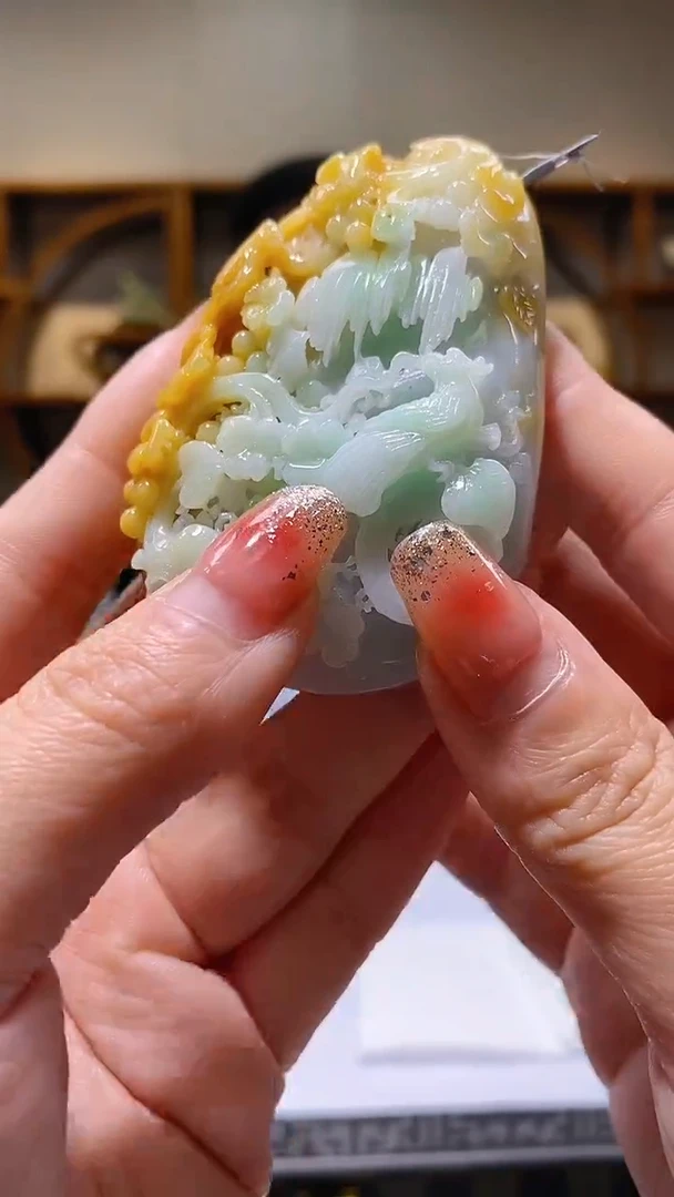 【闪购商品】定制翡翠未镶嵌36/0120/W/花