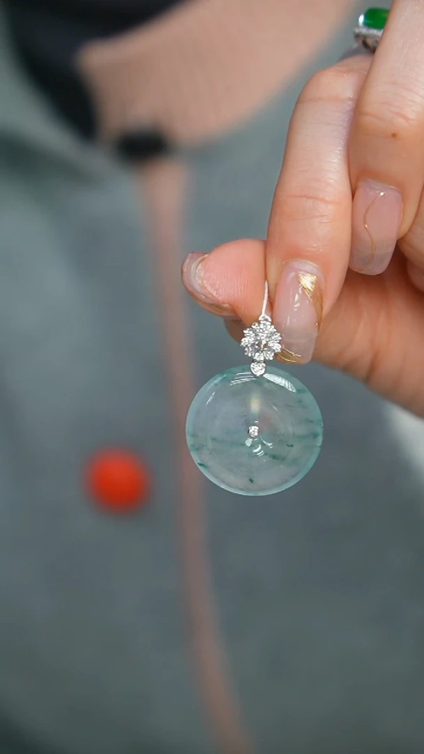 【闪购商品】翡翠挂件18K金镶嵌63号-吊坠/姿/3