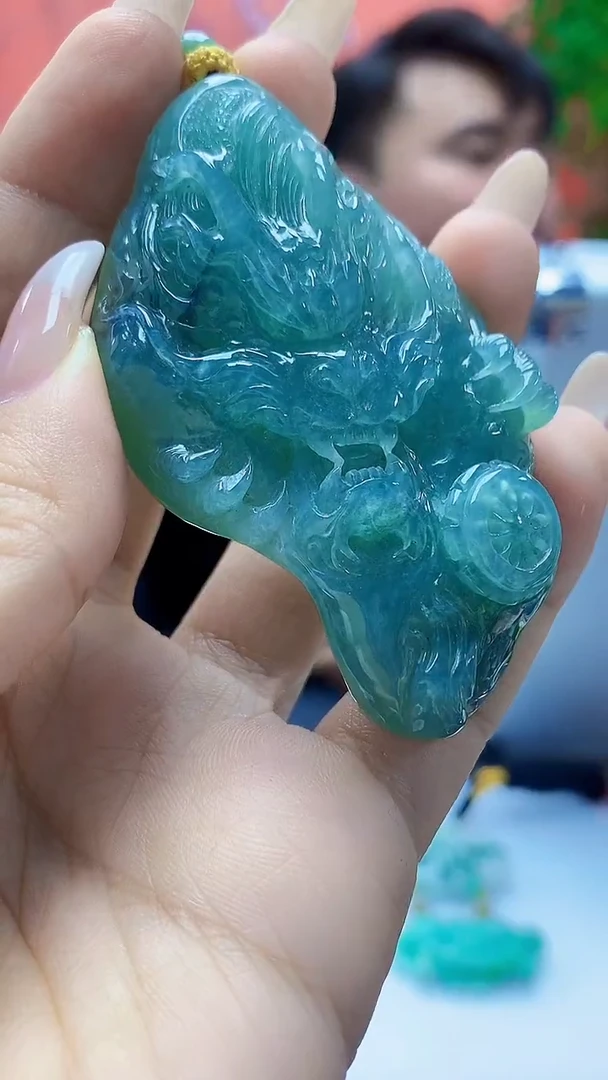 未镶嵌定制翡翠5060ty-毛货挂件191