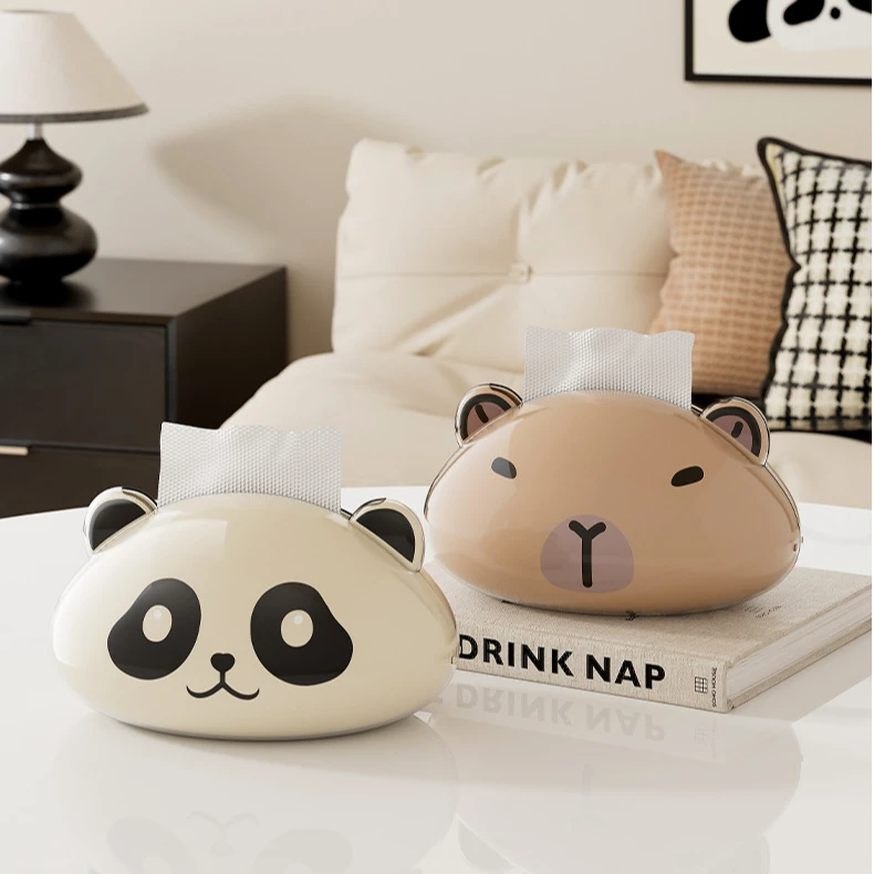 【摩登空间】卡通双层桌面纸巾盒客厅大容量抽纸盒高级感创意纸抽盒