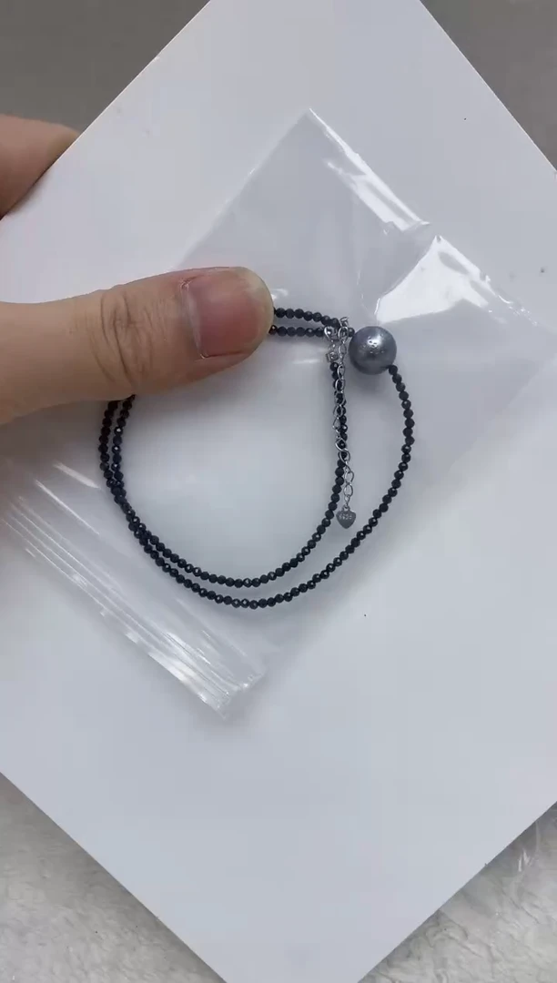 银S925镶嵌颈饰海水珍珠