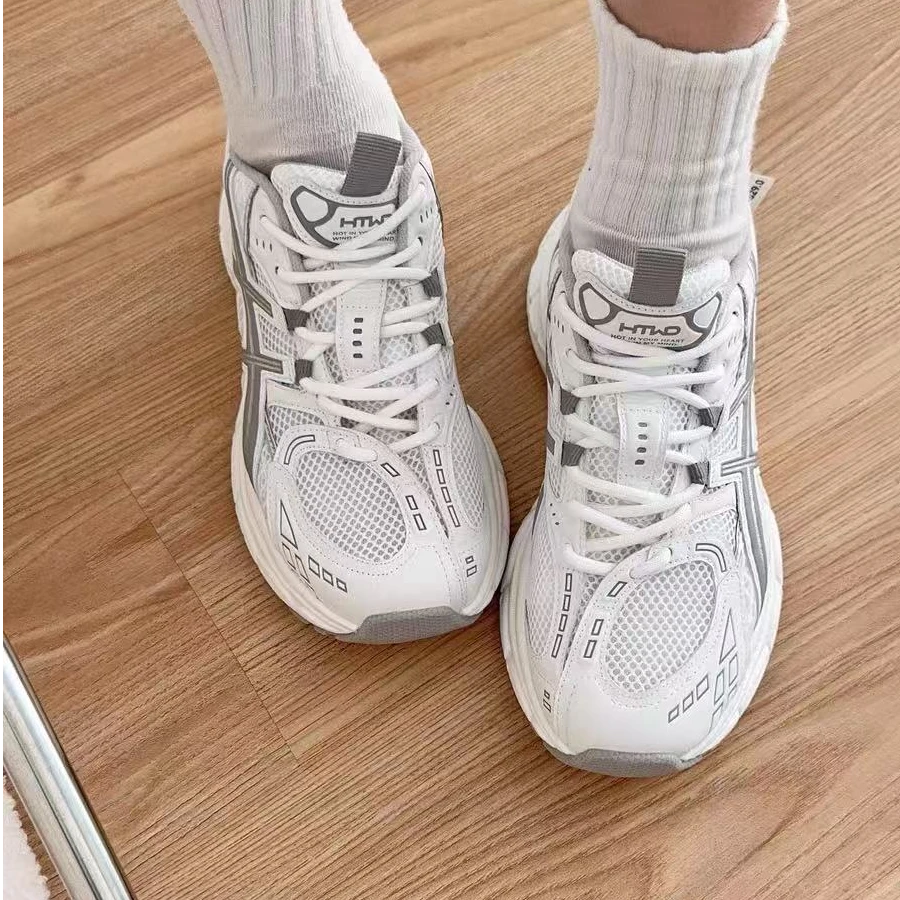 热风2025年新款女士夏季网面透气百搭轻质休闲老爹鞋H42W25133