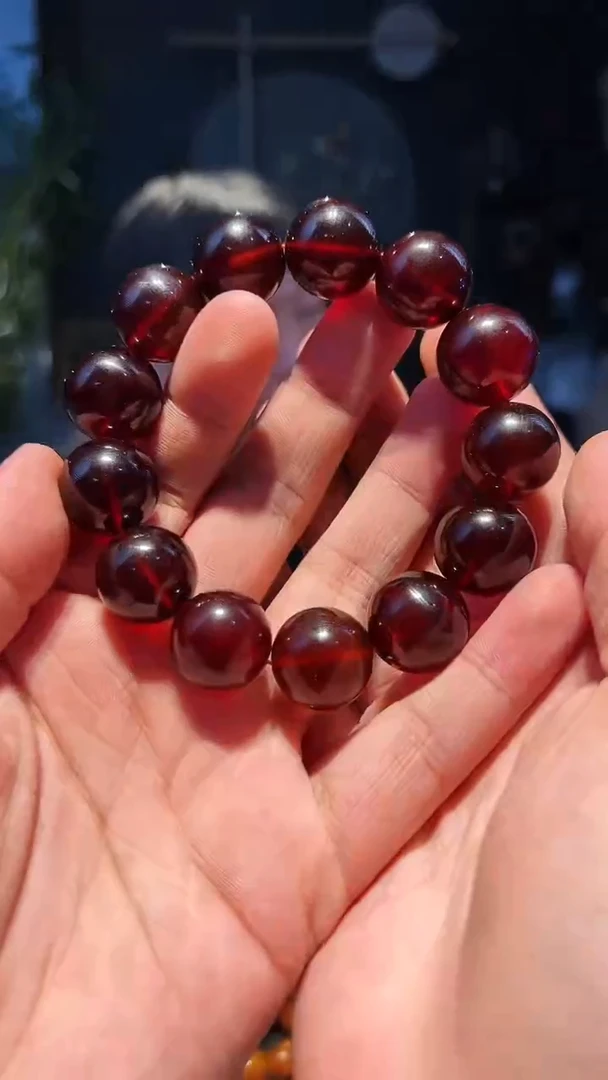 【闪购商品】琥珀手串未镶嵌18+(琥珀串)
