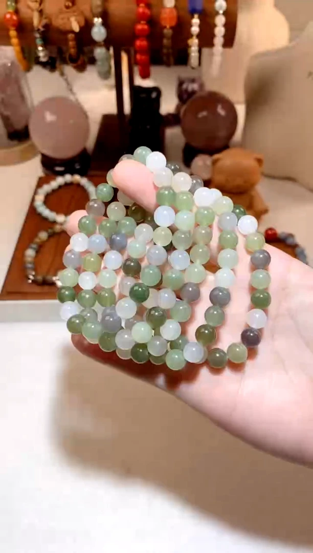 未镶嵌手串和田玉和田玉多宝手串 8 多样性发一