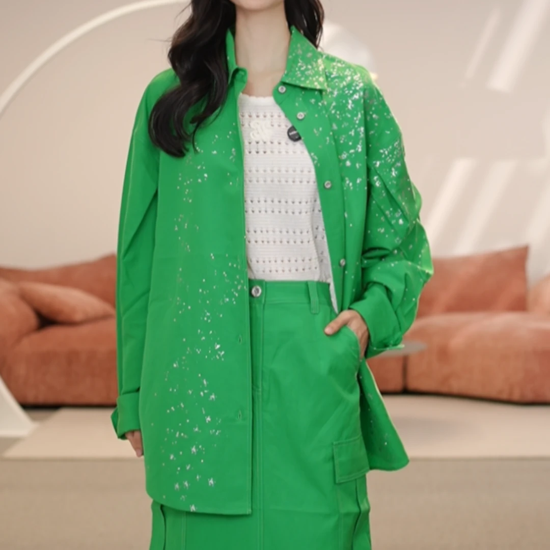 limil/丽米儿25秋季新款轻奢系列风宽松显瘦长袖衬衫外套930049