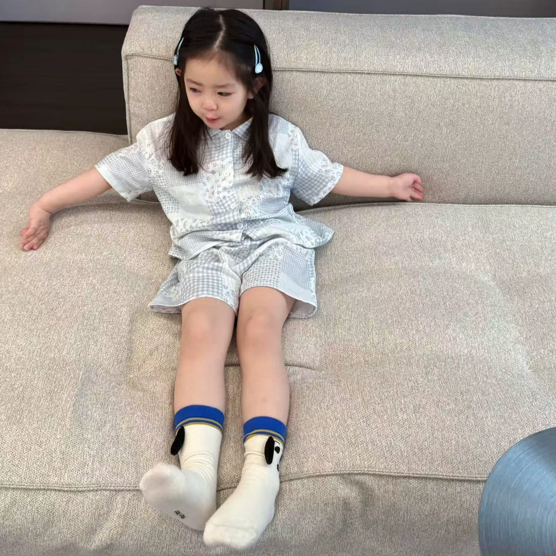 小惜亦韩版女童套装2025夏季舒适可爱家居服宝宝睡衣休闲女宝套装