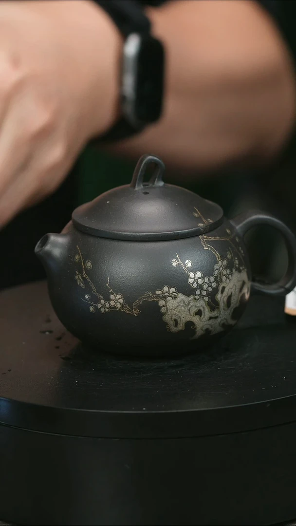 茶壶紫砂H1706邵建东君子兰描银西施