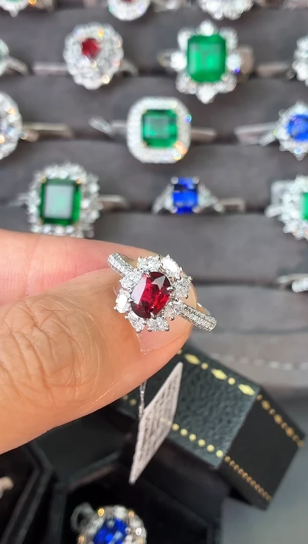 18K金镶嵌戒指红宝石【闪购】1.12ct/七天鉴赏/无烧鸽血红