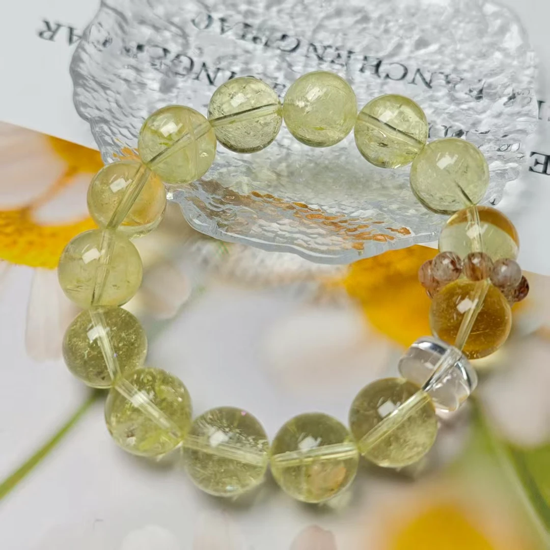 【流光溢彩】冰片黄水晶设计手链15+(多样发其一) YX324