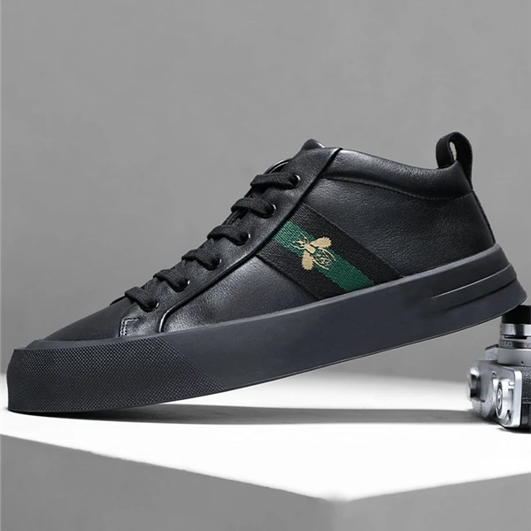 Louis Fordea/路易弗狄百搭板鞋休闲皮鞋潮鞋男士低帮软底休闲鞋