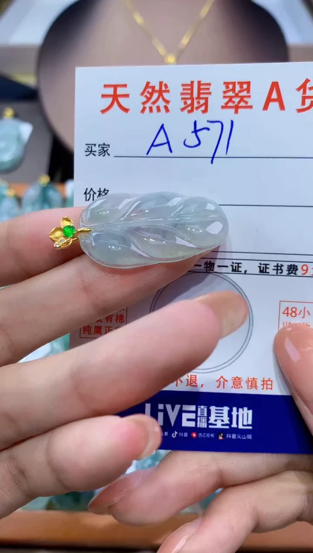 翡翠未镶嵌颈饰天然翡翠A货挂件