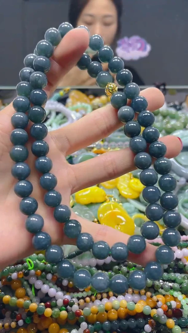颈饰未镶嵌翡翠10MM/U/翡翠A货，一件也是批发价