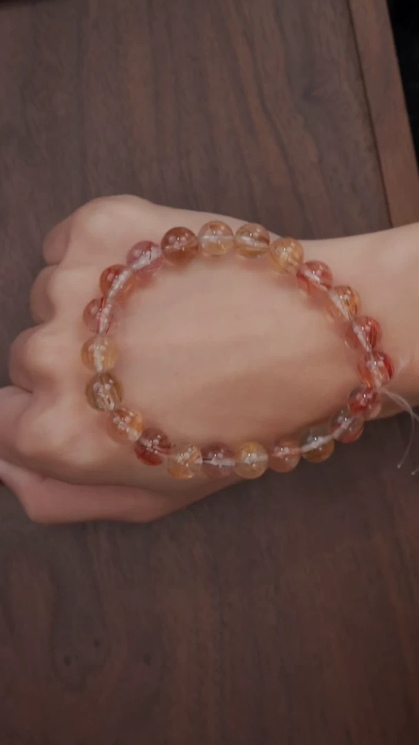 【闪购商品】水晶手串未镶嵌8m彩发晶手串