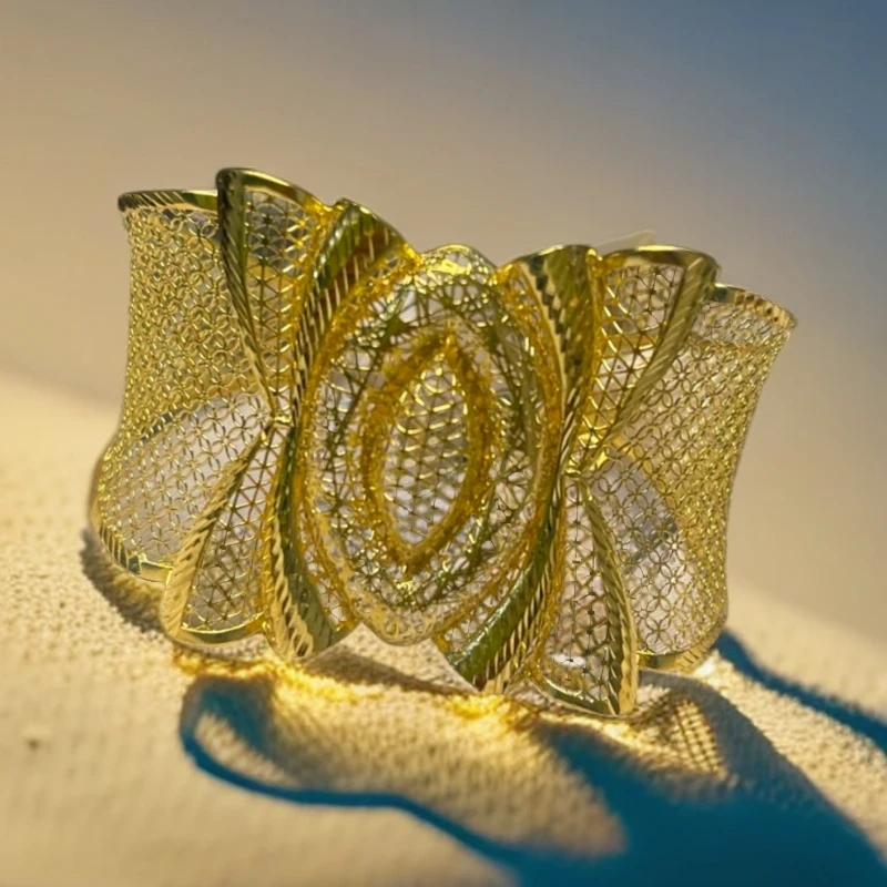 合金手镯 合金手镯 网红爆款手镯气质金色时尚手镯潮流 1244号