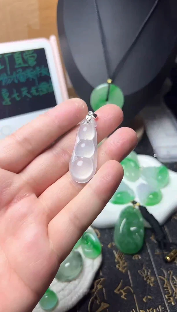 颈饰未镶嵌翡翠所见即所得，一图一物
