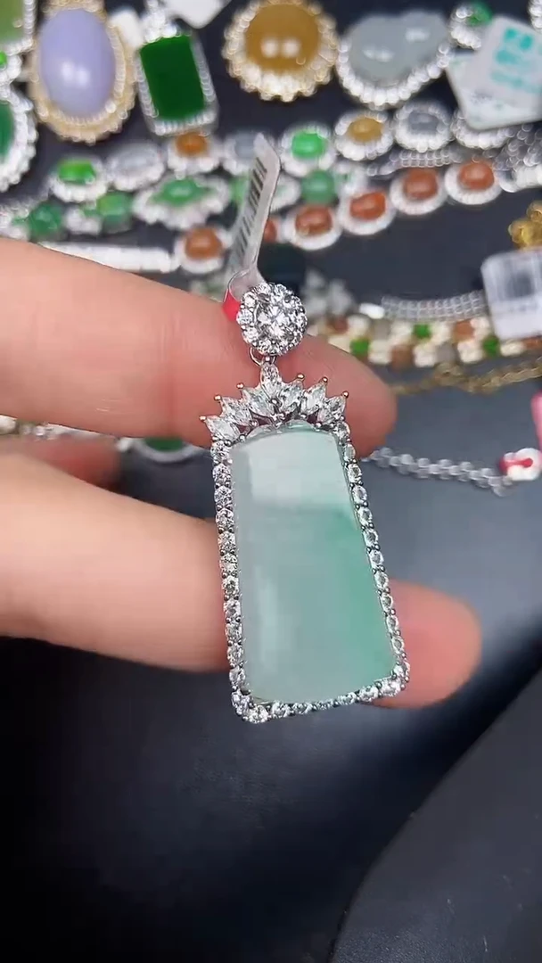 银S925镶嵌戒指翡翠2000