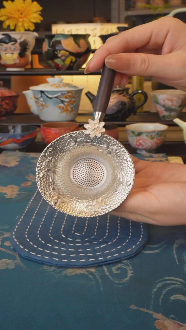 【闪购商品】福利品 银色手柄茶漏