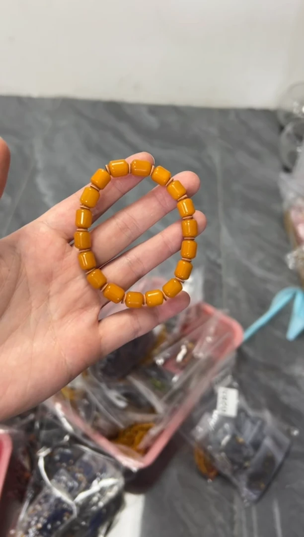 未镶嵌蜜蜡手链蜜蜡手串8[多样发其一]