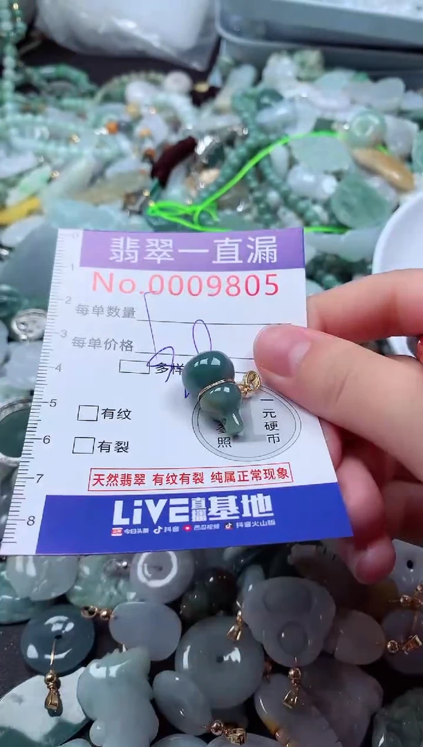 翡翠未镶嵌吊坠(不含链)9805