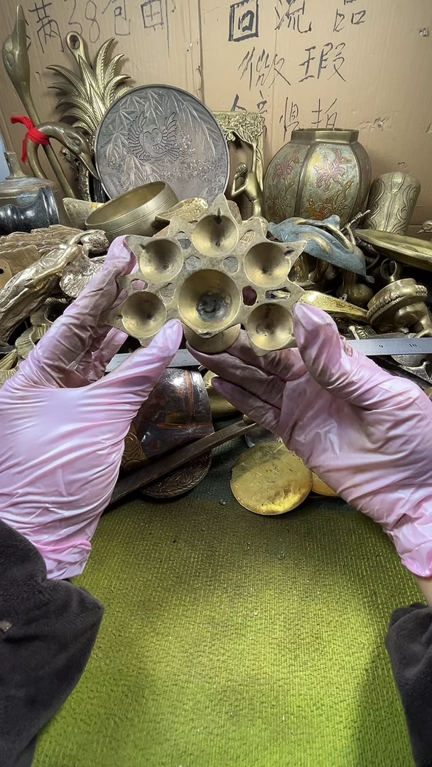 泉**名亿锦铜回流铜器摆件19