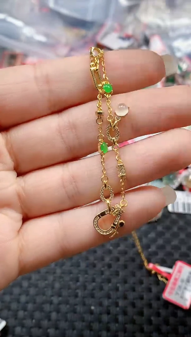 银S925镶嵌戒指翡翠天然A货缅甸翡翠