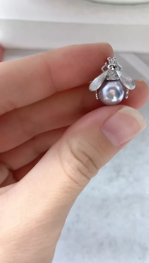 吊坠(不含链)银S925镶嵌海水珍珠多样性发其一