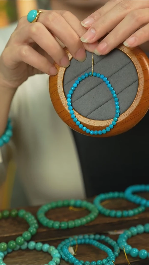 未镶嵌绿松石手串多样性发一