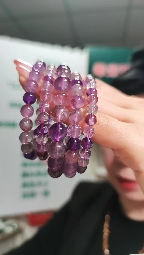 未镶嵌手串水晶天然彩激光手串
