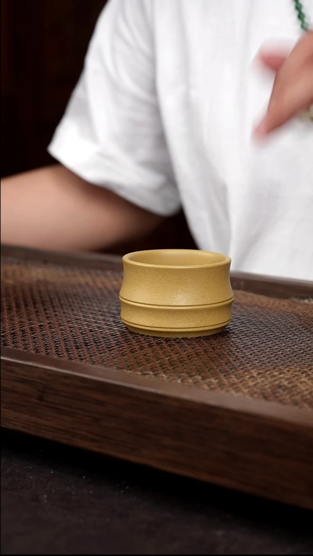 茶壶紫砂黄金段竹节杯