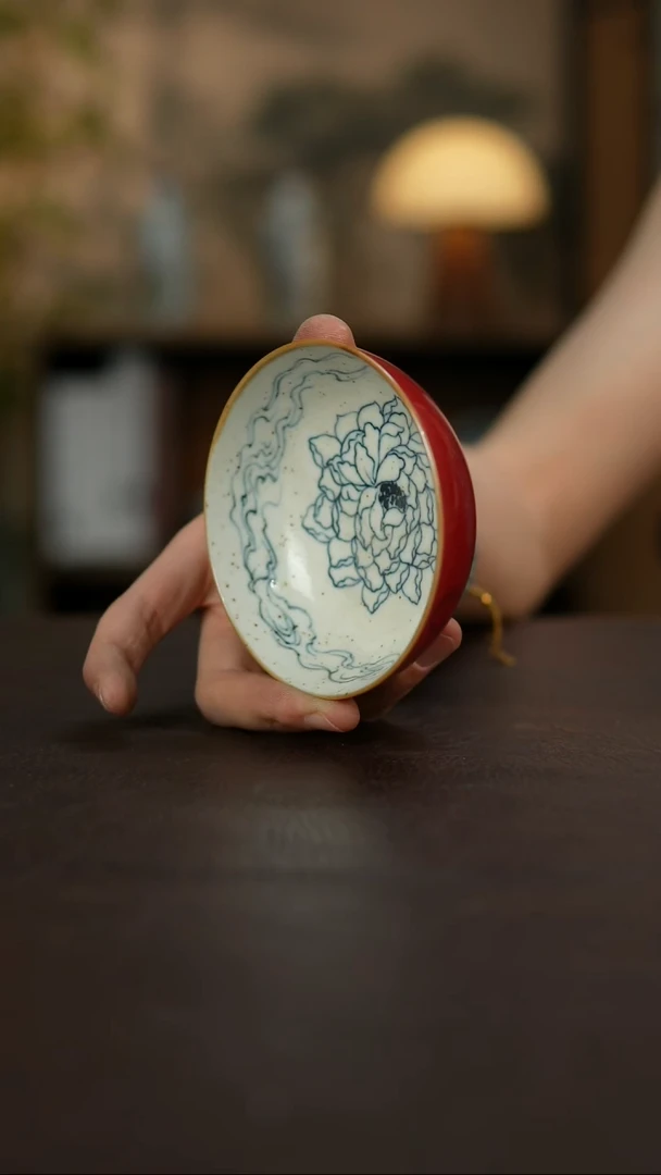 杯景德镇陶瓷杯碗柴烧多人