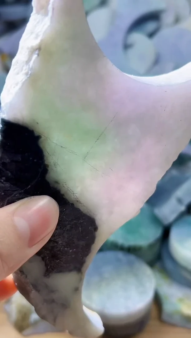 裸石翡翠天然翡翠A货玉 南 858