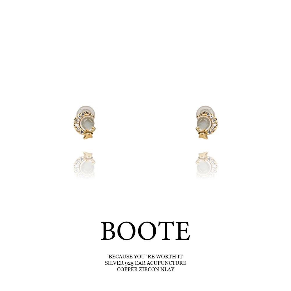 铜合金耳饰 Boote高定系列【月落星沉】精致轻奢时尚耳饰