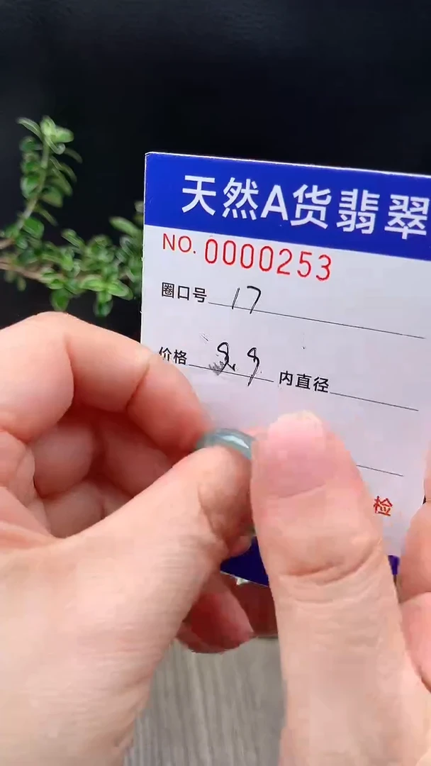 未镶嵌戒指翡翠17#