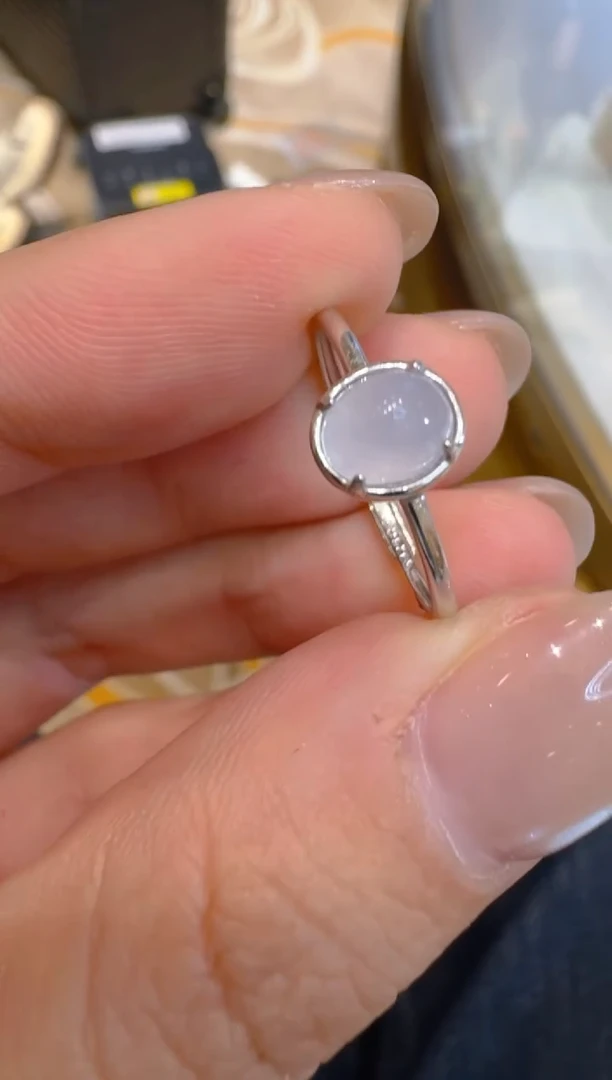 银S925镶嵌戒指翡翠多样性团购发一件