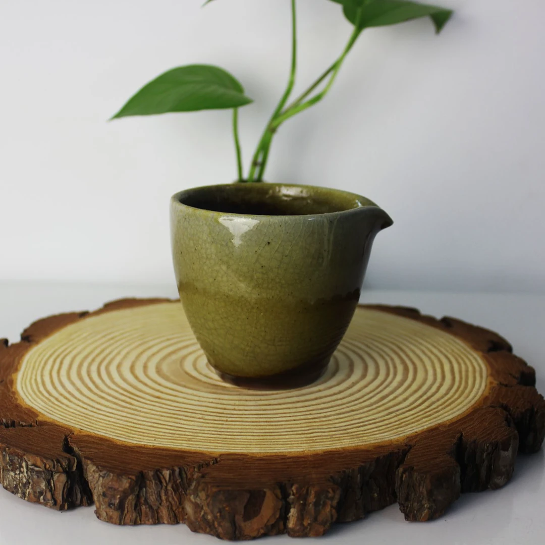 山东五色土柴烧儒陶窑宝养生改善水质手工复古公道杯200毫升茶