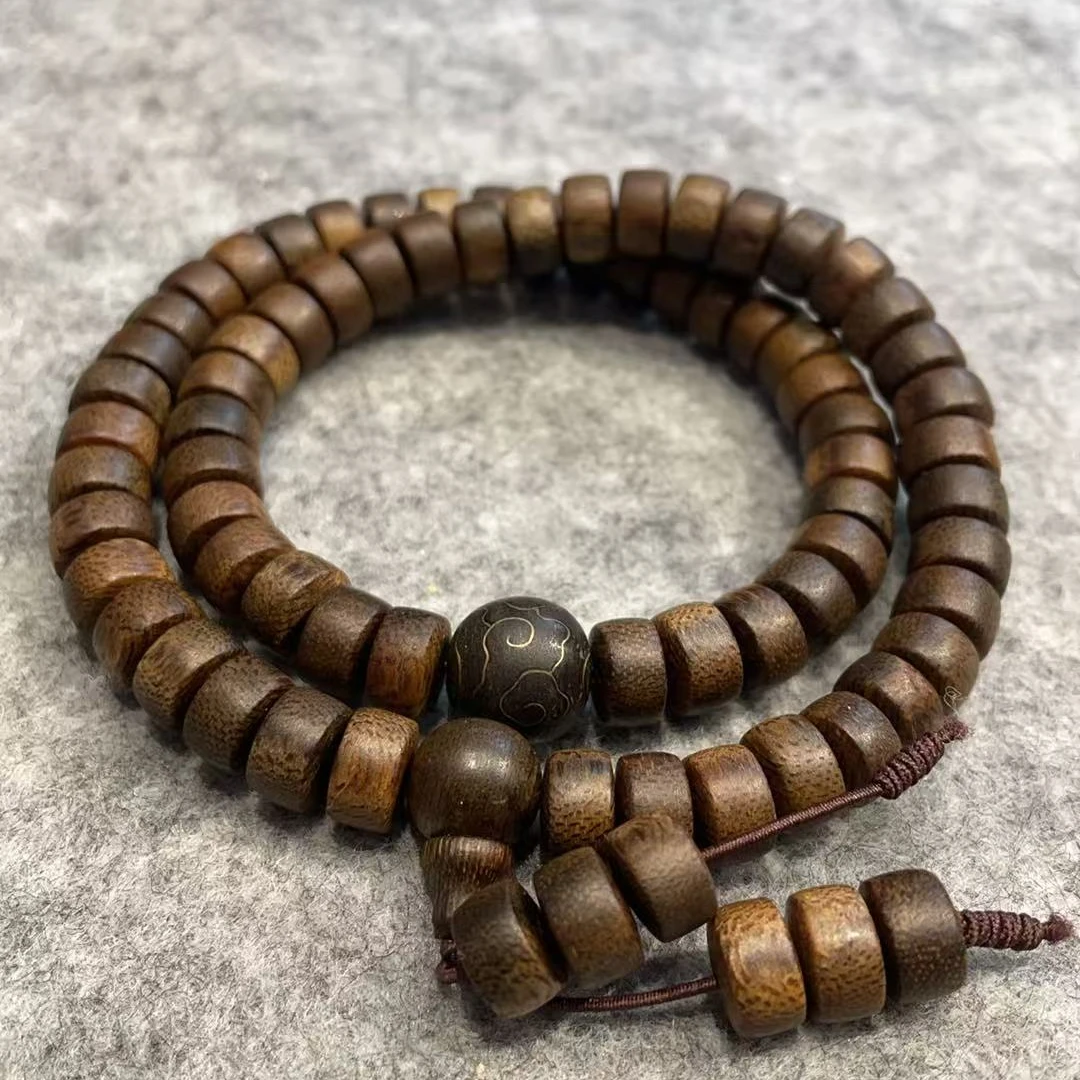 【梦想珍藏】Rmm43110 越南芽庄黄奇楠双圈沉香手圈（多样性发货）