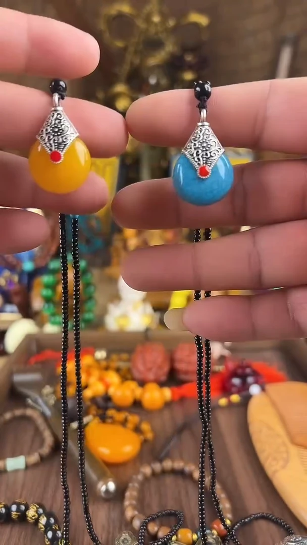 滴血莲花菩提吊坠所见即所得